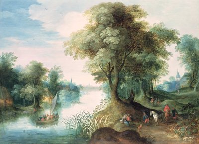 Paesaggio fluviale da Jan the Elder Brueghel